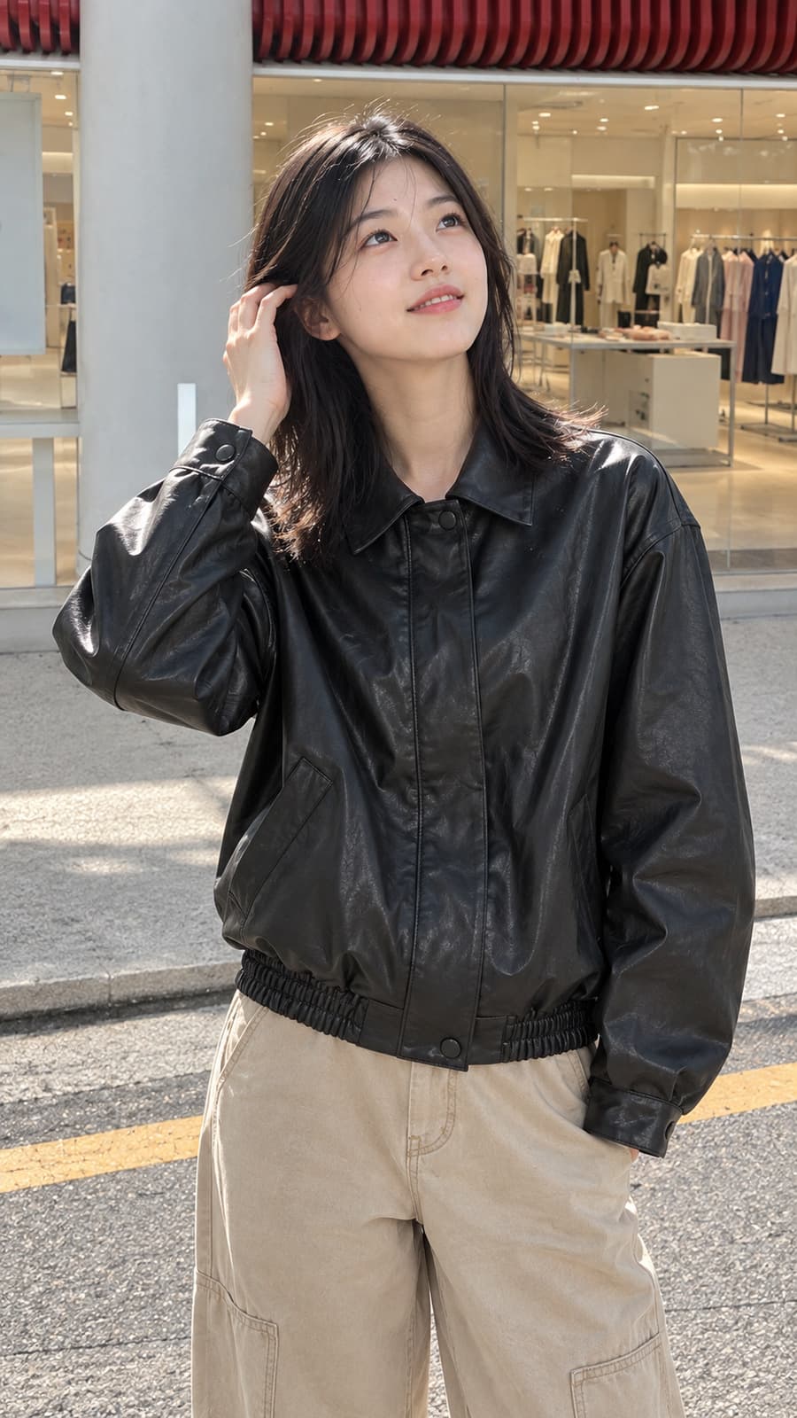 2026년 가을 빈티지 검은색 재킷