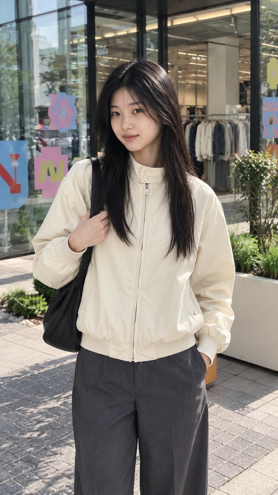 2025년 가을/겨울 새로운 미국 빈티지 디자인 캐주얼 스탠드 칼라 카디건, 재킷, 여성용 다재다능 재킷의 실제 사진들