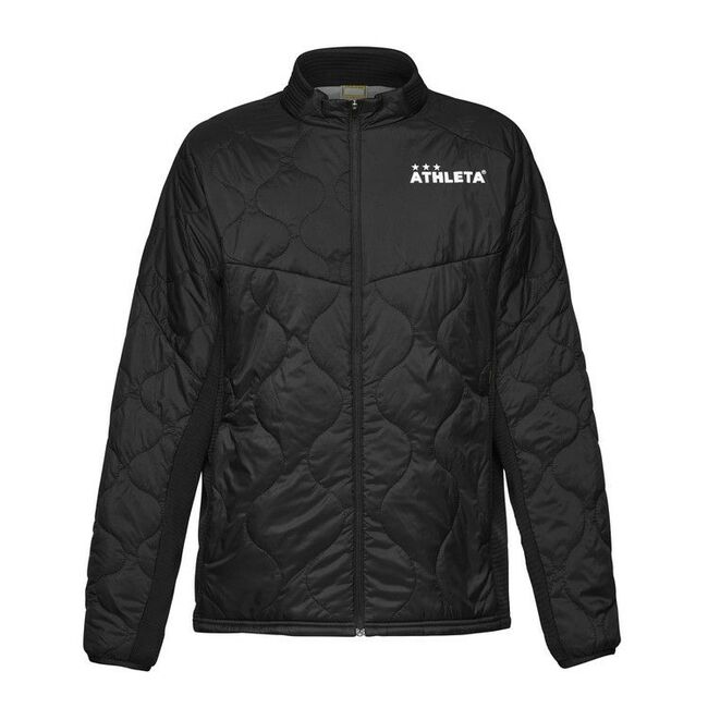 아슬레타 그리드 기모 패딩 자켓