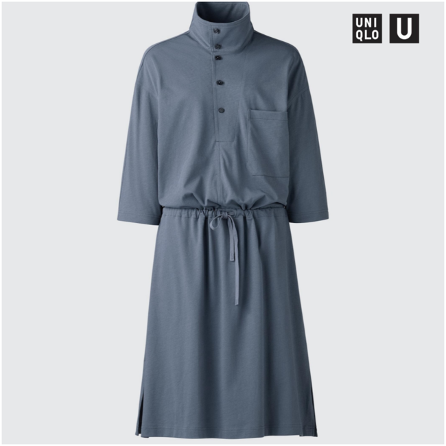 유니클로 U 저지 원피스 5부 소매 2가지 색상