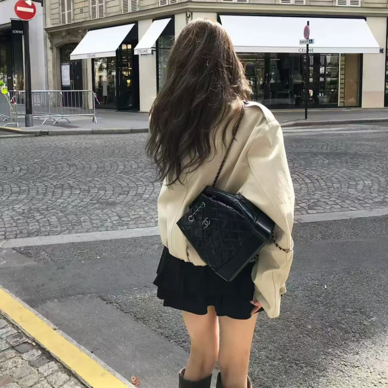 미니멀리즘 품격 다용도 출퇴근 섹션 이중 버튼 쇼트 스타일 바람막이 워크웨어 재킷 작은 키 3