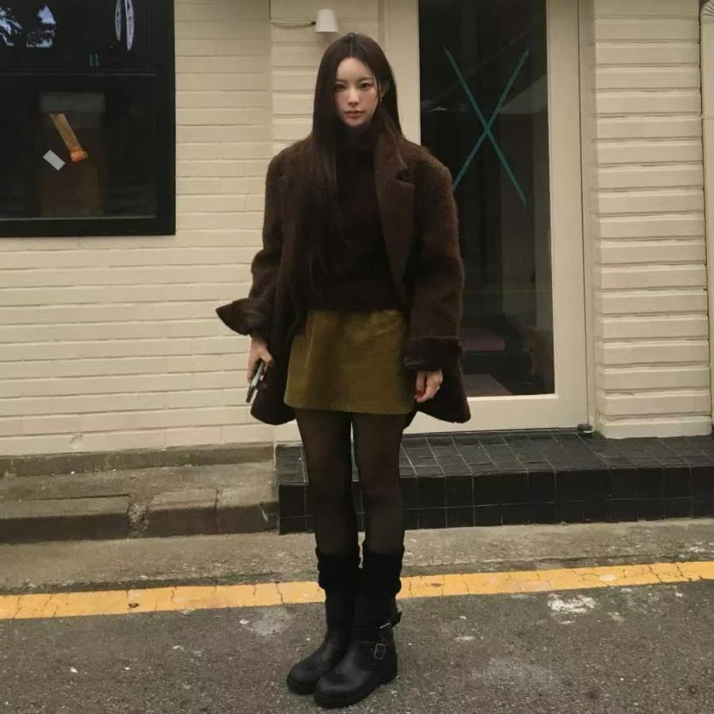 한국 드라마 여성 여성 주님 분위기 센스 블레이저 다용도 출퇴근 루즈핏 모직 코트 재킷 5
